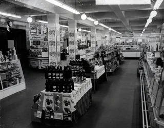 Interior of a Woolworths store, 1956
